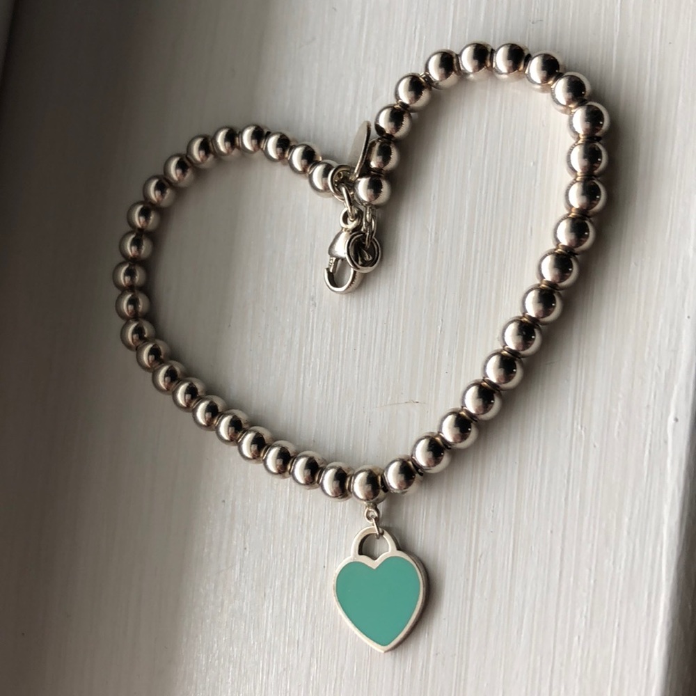 Tiffany and co. Heart charm bracelet